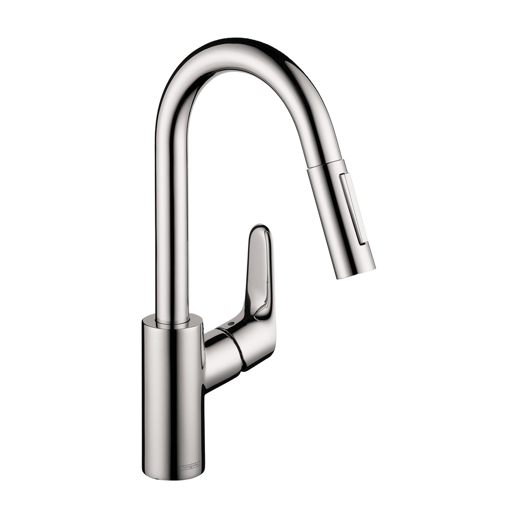 Hansgrohe 04506001 Focus HighArc Pull Down Prep Kitchen Faucet Chrome