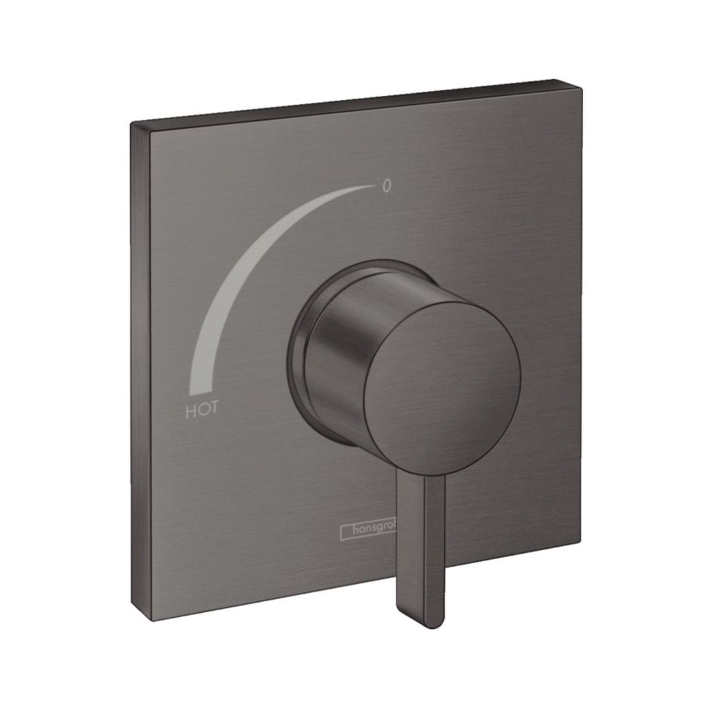 Hansgrohe 15724341 Square Pressure Balance Trim Brushed Black Chrome