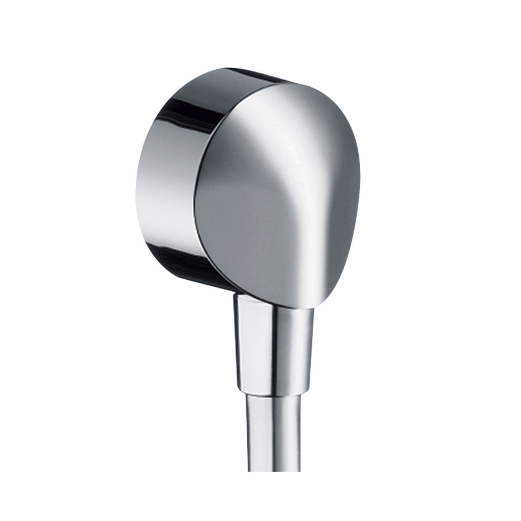Hansgrohe 27458003 FixFit Wall Outlet Round with Check Valves Chrome