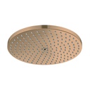Hansgrohe 27624141 Showerhead 240 1-Jet PowderRain 2.5 GPM Brushed Bronze