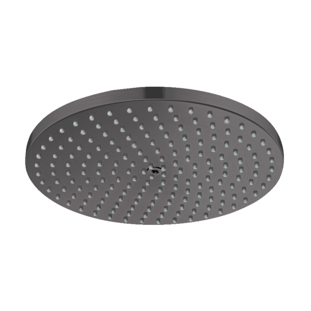 Hansgrohe 27624341 Showerhead 240 1-Jet PowderRain 2.5 GPM Brushed Black Chrome