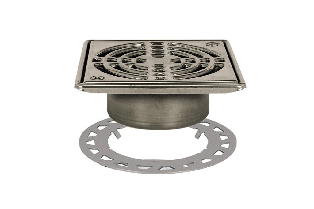 Schluter KD6GRKE Kerdi-Drain Grate Kit 6" Stn Steel