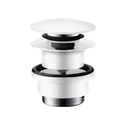 Hansgrohe 50100701 Push Open Sink Drain with Overflow Matte White