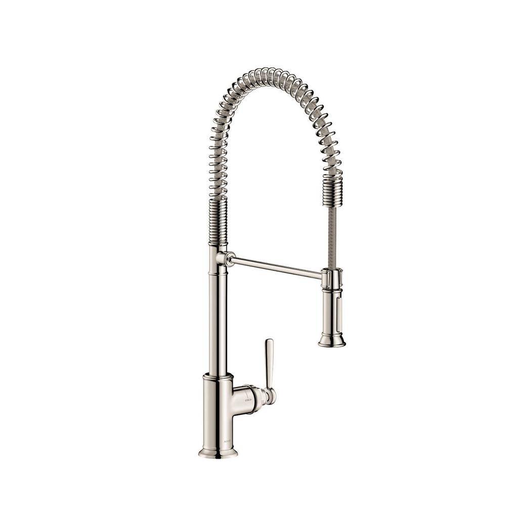 Hansgrohe 16582831 Axor Montreux Semi Pro Kitchen Faucet Polished Nickel