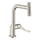 Hansgrohe 39863801 Axor Citterio Select 2 Spray Kitchen Faucet Pull Out Steel Optic