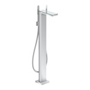 Hansgrohe 47440001 Axor Freestanding Tub Filler Trim With 1.75 GPM Handshower Chrome/ Mirror Glass