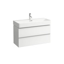 Laufen 410202 Space Two Drawers Vanity Unit White