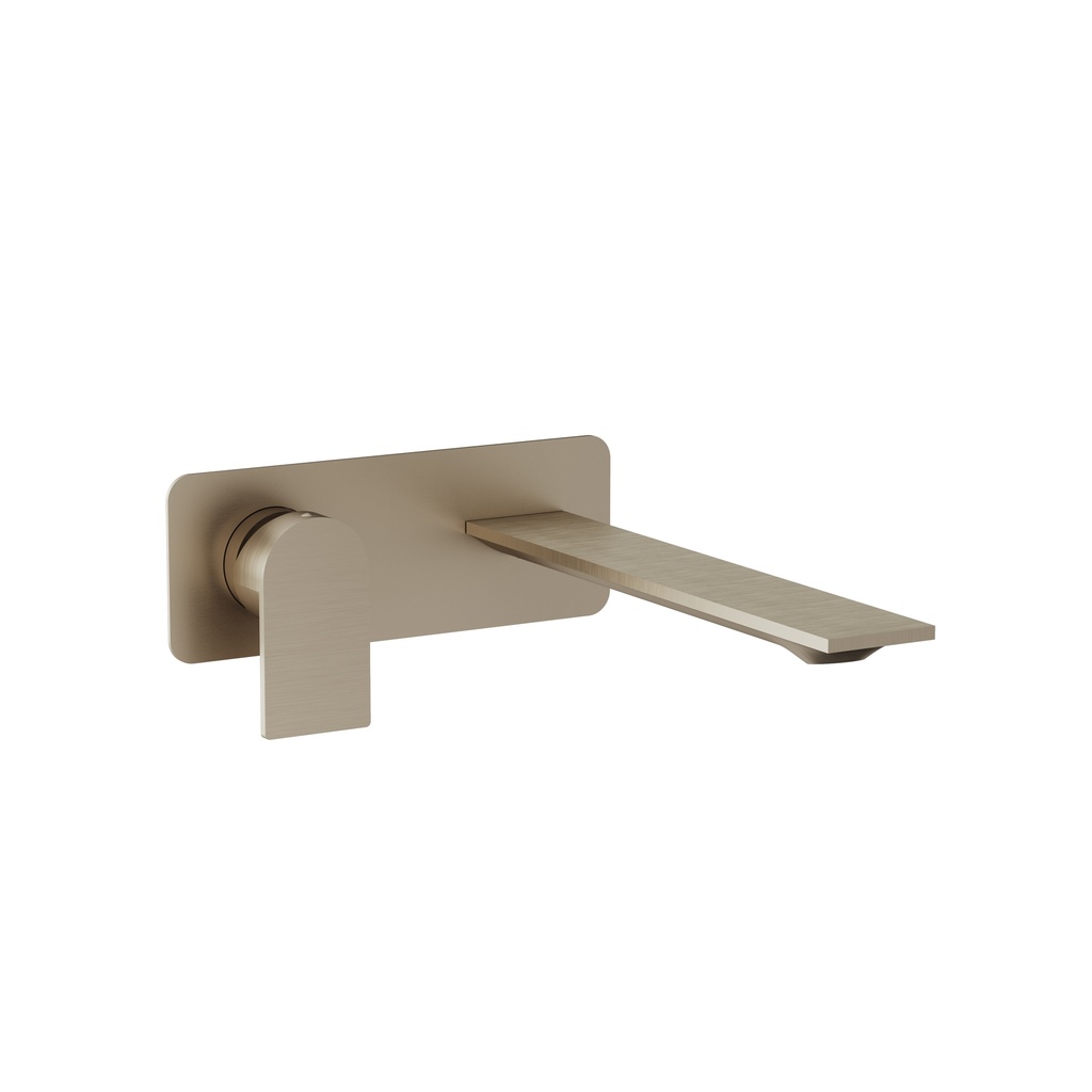 Aquabrass 92N29BN Alpha Wall Mount Lavatory Faucet Brushed Nickel