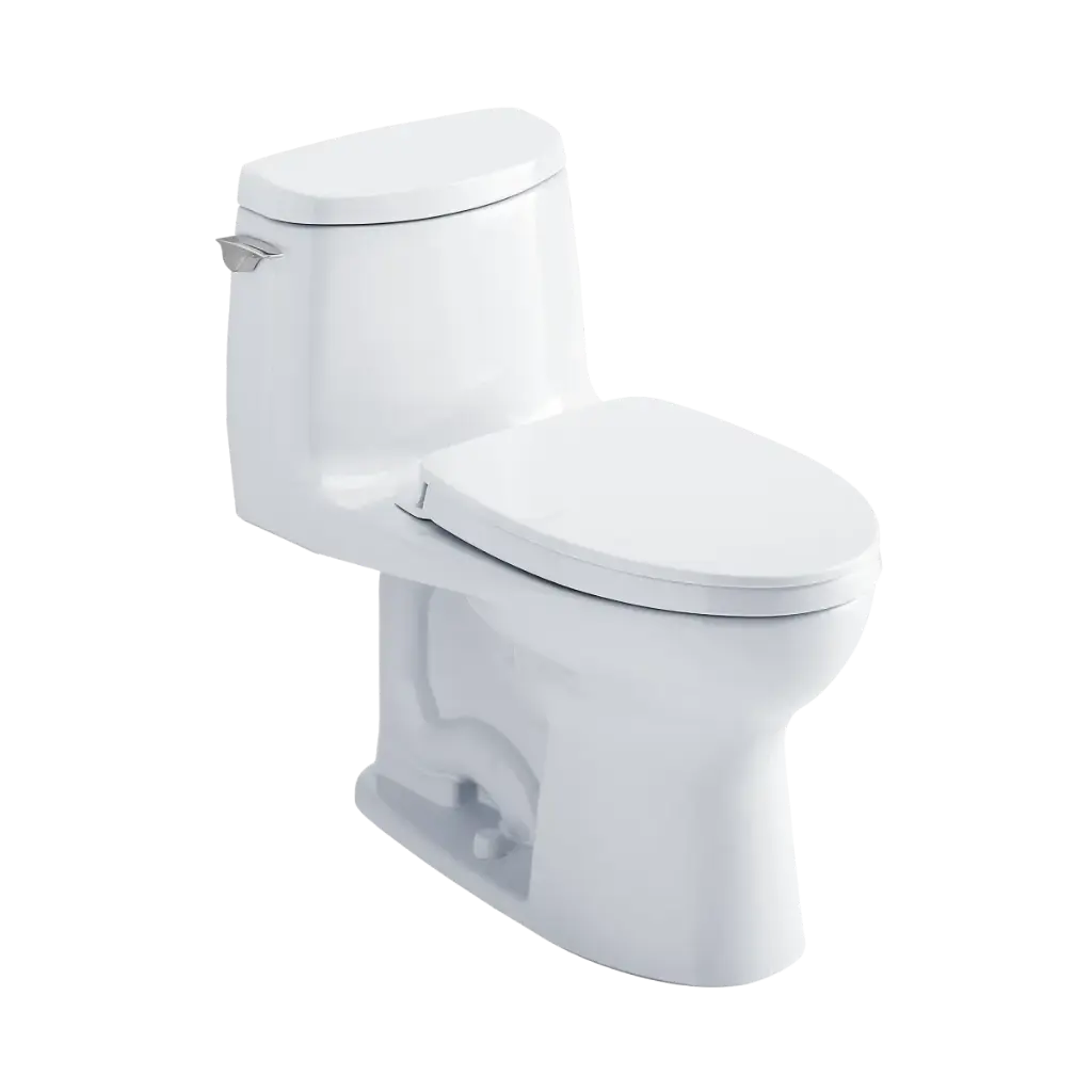 TOTO MS604124CUFRG#01 Ultramax II 1G One Piece Elongated Toilet Right Lever Cotton