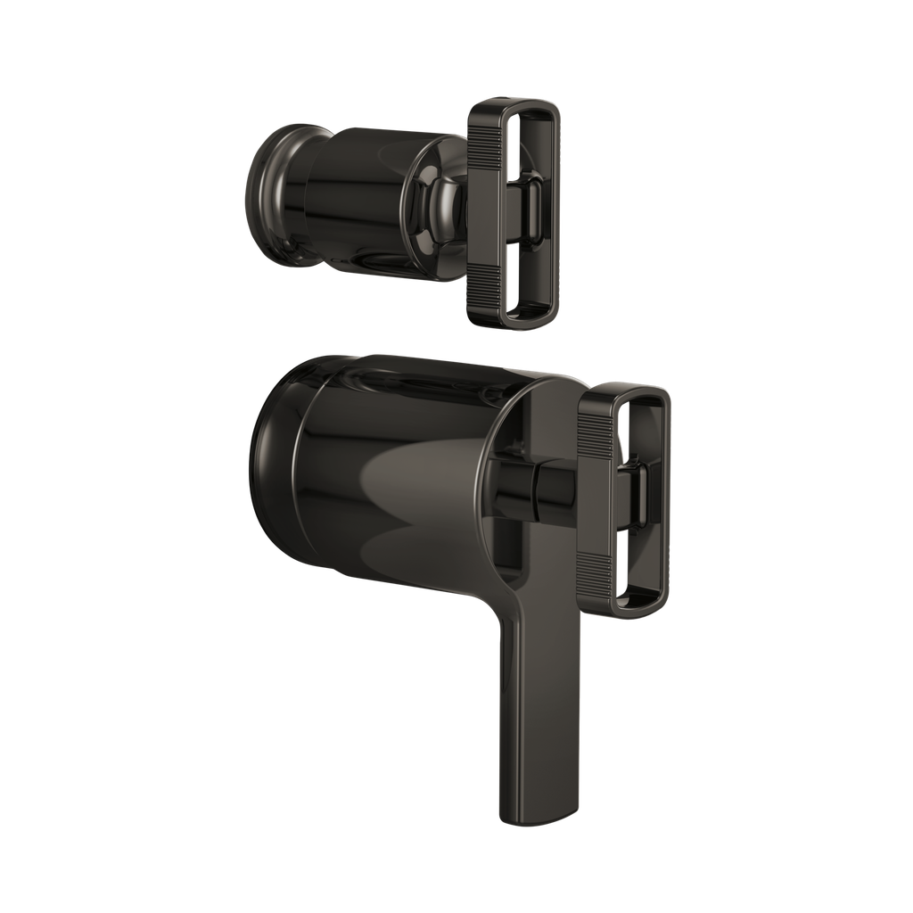 Brizo HK7506-BNX Kintsu Thermostatic Integrated Diverter Trim Knob Brilliance Black Onyx