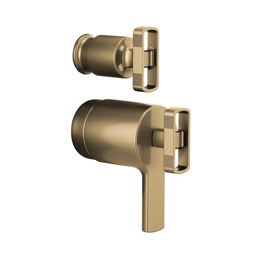 Brizo HK7506-GL Kintsu Thermostatic Integrated Diverter Trim Knob Brilliance Luxe Gold