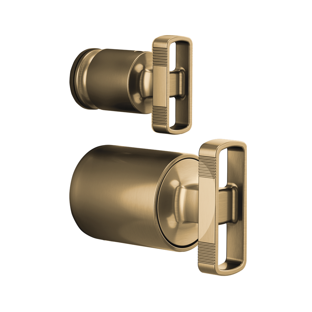 Brizo HK75P06-GL Kintsu Pressure Balance Integrated Diverter Trim Handles Brilliance Luxe Gold