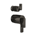 Brizo HL7506-BNX Kintsu Thermostatic Integrated Diverter Trim Lever Handles Brilliance Black Onyx