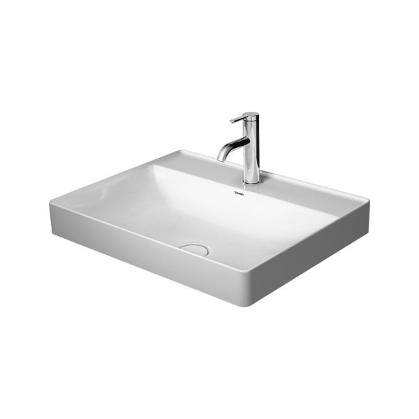 Duravit 235460 DuraSquare Without Tap Holes Above Counter Basin WonderGliss