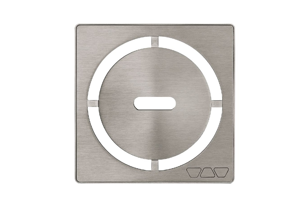Schluter KDIF4GRKEBTD8 Kerdi-Drain Grate Kit 4" Brushed Nickel Pure