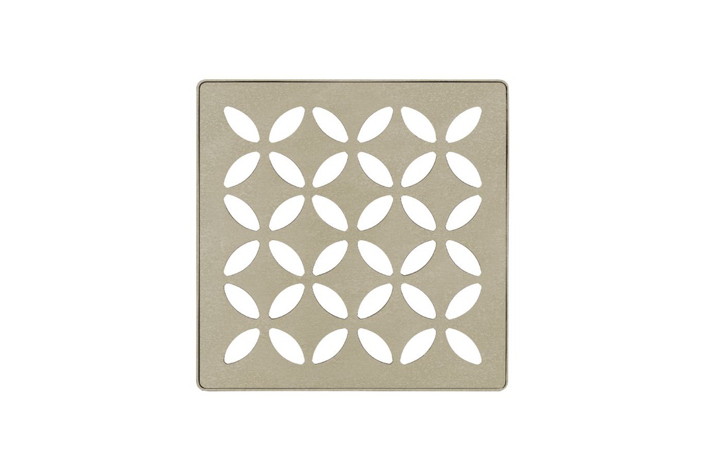 Schluter KDIF4GRKTSCD5 Kerdi-Drain Grate Kit 4" Cream Floral