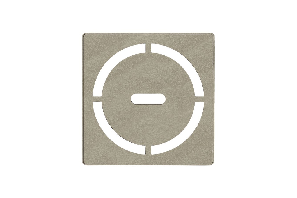 Schluter KDIF4GRKTSCD8 Kerdi-Drain Grate Kit 4" Cream Pure