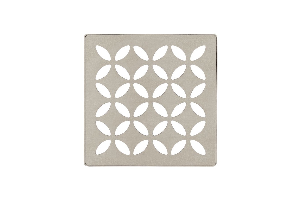 Schluter KDIF4GRKTSBGD5 Kerdi-Drain Grate Kit 4" Greige Floral