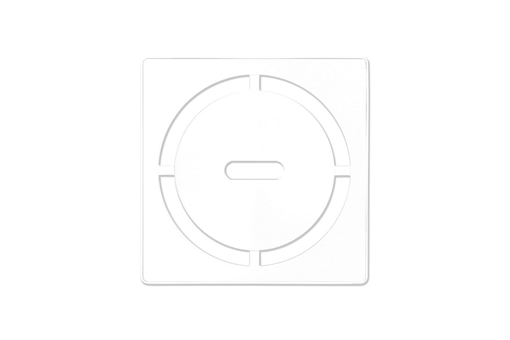 Schluter KDIF4GRKMBWD8 Kerdi-Drain Grate Kit 4" Matte White Pure