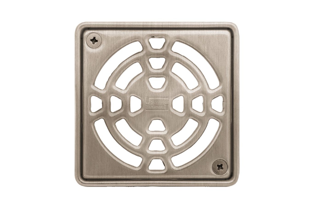 Schluter KD4GRKET Kerdi-Drain Grate Kit 4" Nickel Des1