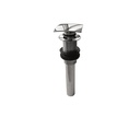 Aquabrass 638 Drains & P Traps 1 1/4 Long Square Press Pop Up Drain Polished Chrome