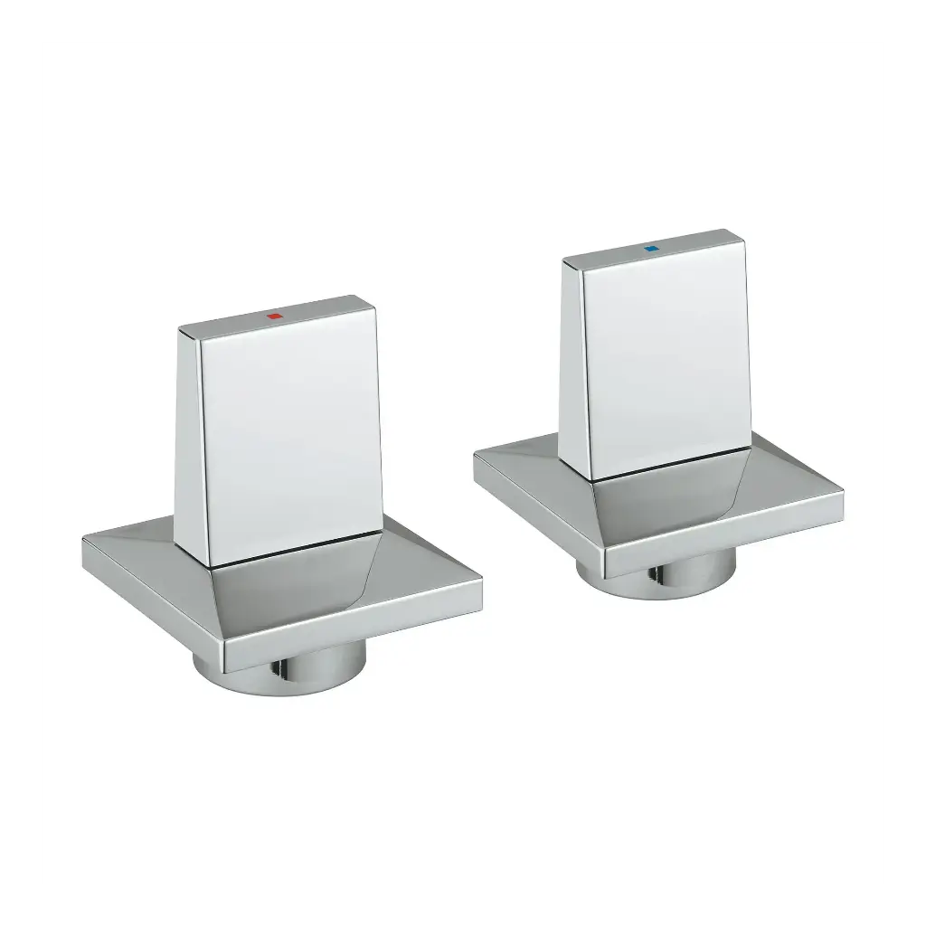 Grohe 48320000 Allure Brilliant Pair Of Handles Bl/Red Grohe Chrome