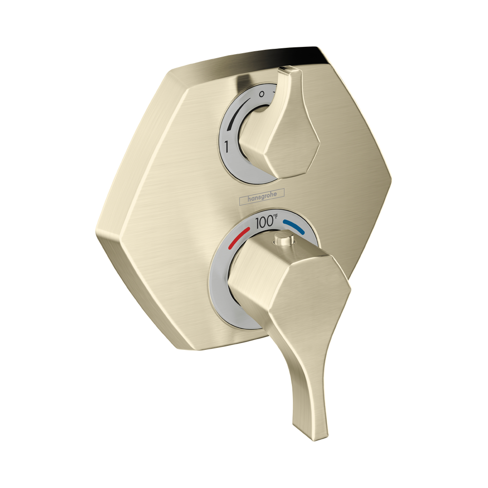 Hansgrohe 04820820 Thermostatic Trim With Volume Control And Diverter Brushed Nickel