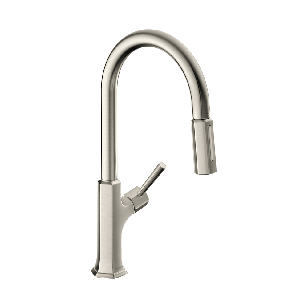 Hansgrohe 04852800 Locarno Higharc Kitchen Faucet 2 Spray Pull Down 1.75 Gpm In Steel Optic