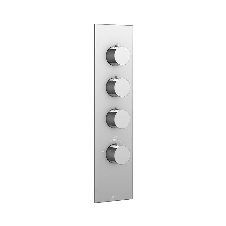 Aquabrass SR3395 Trim Set For 12003 1/2 And 3003 3/4 Thermostatic Valves Brushed Nickel