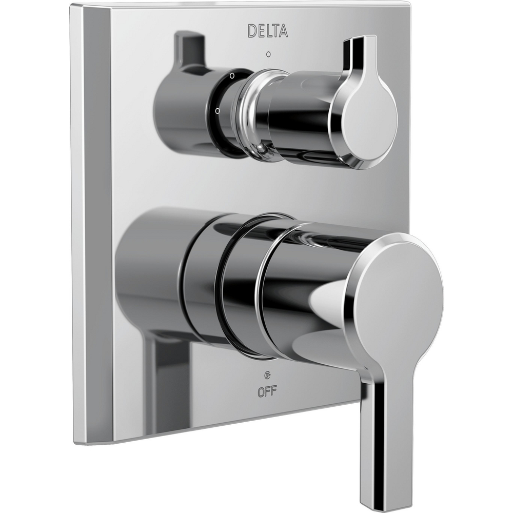 Delta T24899-PR Pivotal 14 Series Integrated Diverter Trim 3-Setting Lumicoat Chrome