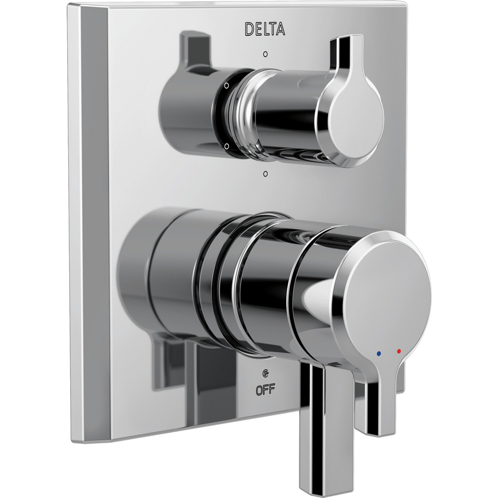 Delta T27999-PR Pivotal 17 Series Integrated Diverter Trim 6 Function Diverter Lumicoat Chrome