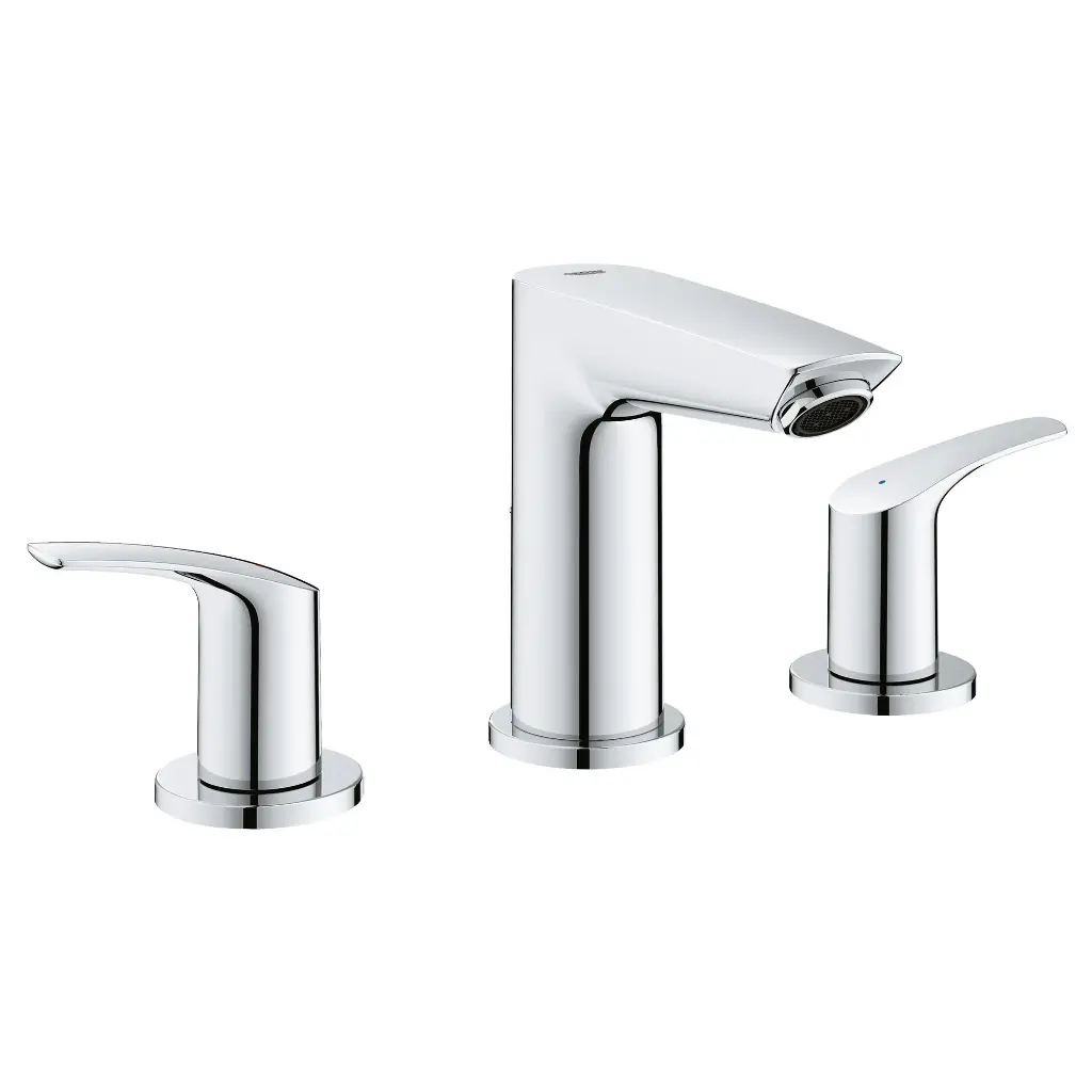 Grohe 20294003 Eurosmart 8-inch Widespread S-Size Bathroom Faucet StarLight Chrome