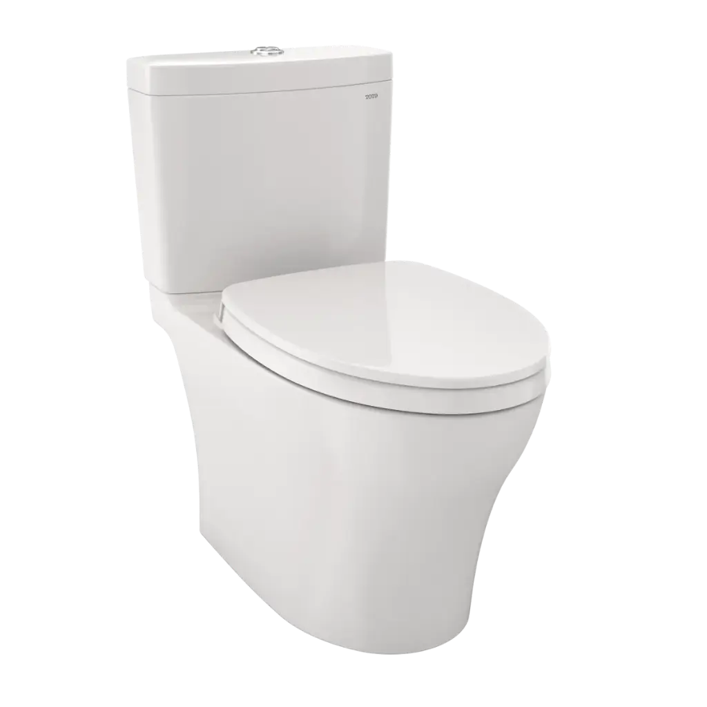 TOTO MS446124CEMGN#11 Aquia IV Two Piece Elongated Dual Flush Toilet Colonial White