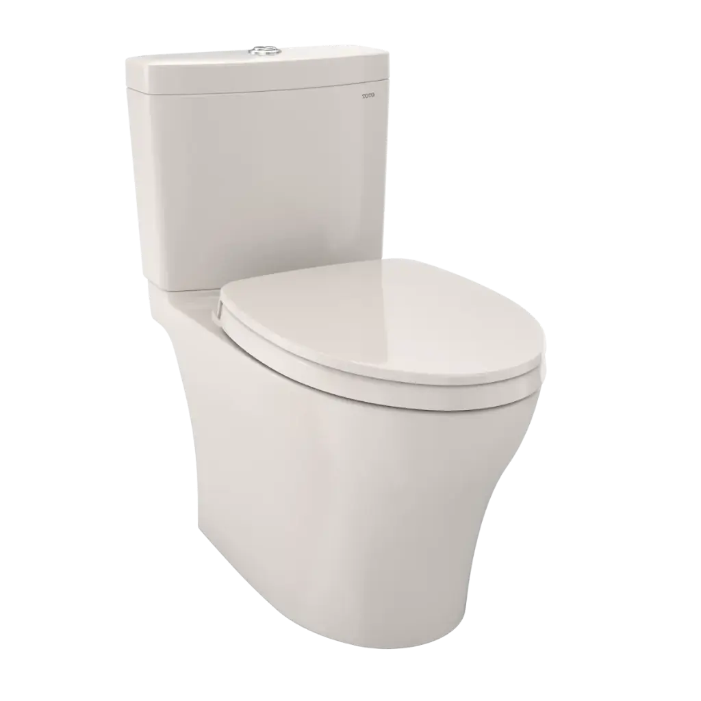 TOTO MS446124CEMGN#12 Aquia IV Two Piece Elongated Dual Flush Toilet Sedona Beige