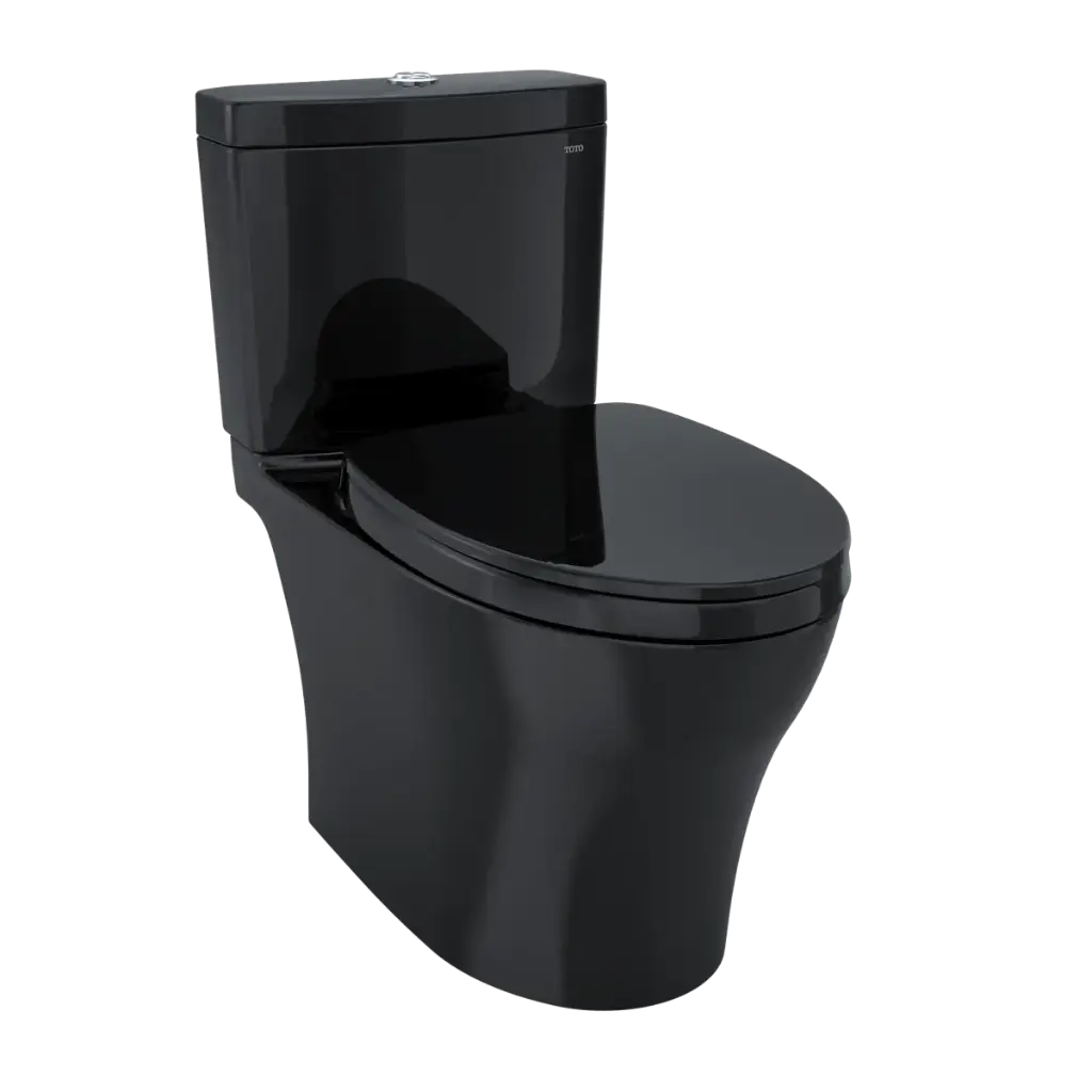 TOTO MS446124CEMFN#51 Aquia IV Two Piece Elongated Dual Flush Toilet Ebony