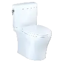 TOTO MS436124CEMFGN#01 Aquia IV Cube Two Piece Elongated Toilet Cotton