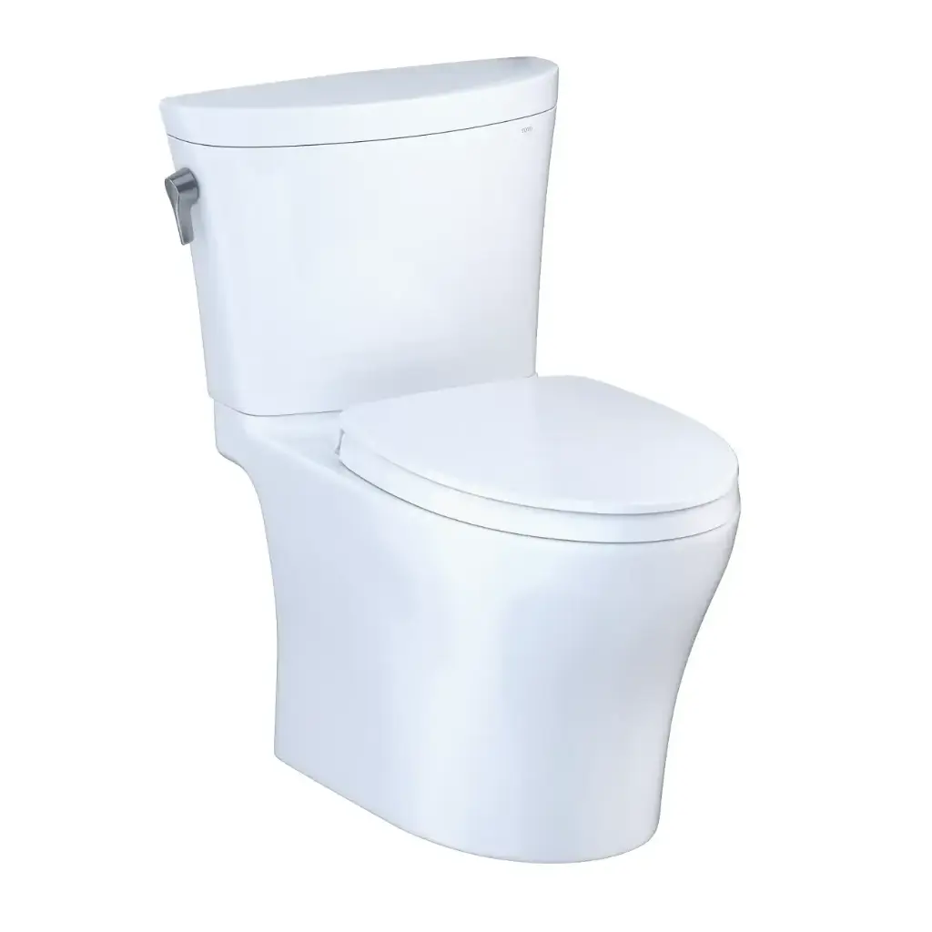 TOTO MS448124CEMFGN#01 Aquia IV Arc Two Piece Elongated Toilet Cotton