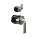 Brizo HL75P67-BNX Allaria Pressure Balance Valve with Integrated Diverter Trim Lever Kit Brilliance Black Onyx