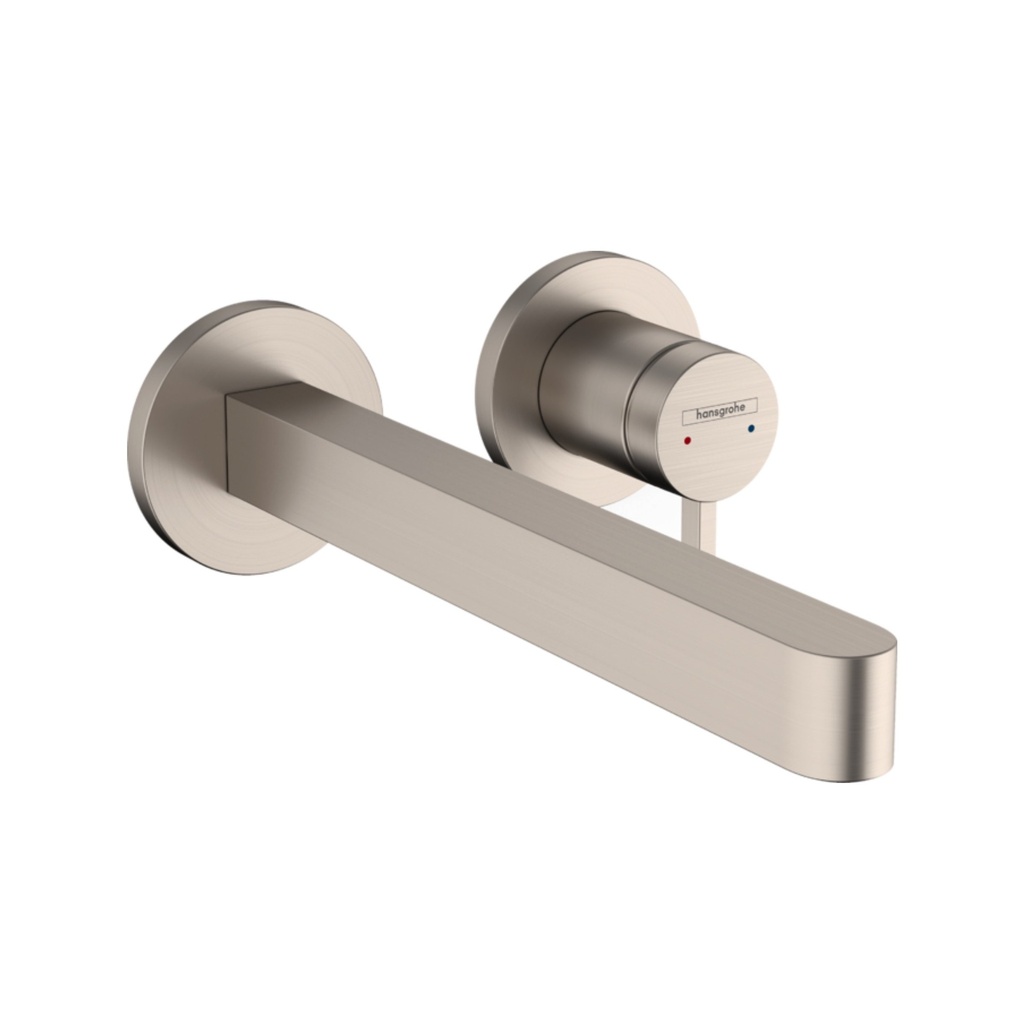 Hansgrohe 76050821 Finoris Wall Mounted Single Handle Faucet Trim Brushed Nickel