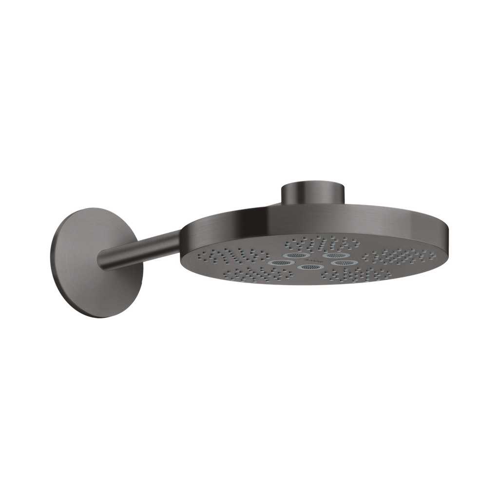Hansgrohe 48481341 Axor One Showerhead 280 2-Jet With Showerarm Trim Brushed Black Chrome