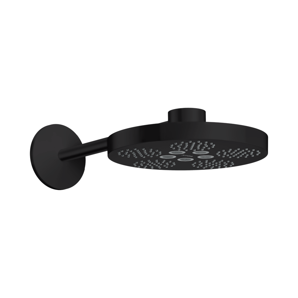 Hansgrohe 48481671 Axor One Showerhead 280 2-Jet With Showerarm Trim Matte Black