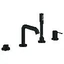Grohe 195782431 Essence Four-Hole Roman Tub Filler With Hand Shower Matte Black