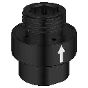 Grohe 079112430 1/2" lnline Vacuum Breaker for Hand Showers Matte Black