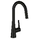 Grohe 322262433 Zedra Dual Spray Pull-Down Kitchen Faucet Matte Black