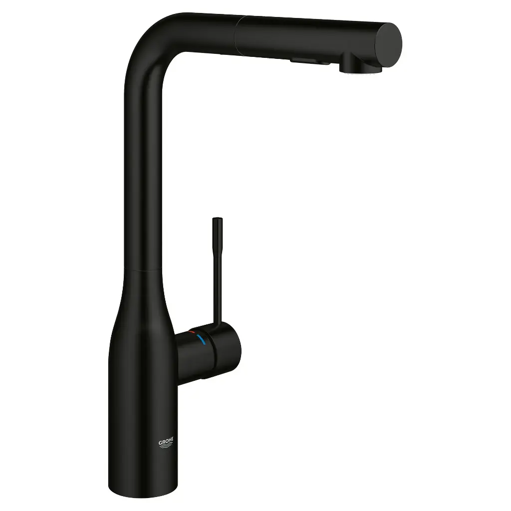 Grohe 302712430 Essence Dual Spray Pull-Out Kitchen Faucet Matte Black