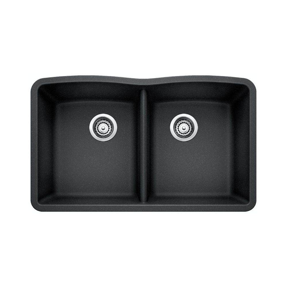 Blanco 400073 Diamond U 2 Double Undermount Kitchen Sink