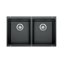 Blanco 400580 Precis U 2 Double Undermount Kitchen Sink Anthracite