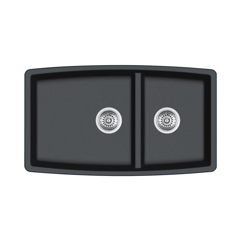 Blanco 401185 Performa U 1 3/4 Low Divide Double Undermount Kitchen Sink Anthracite