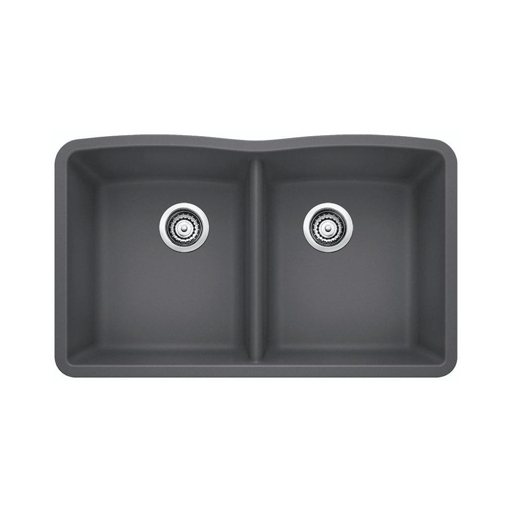 Blanco 401402 Diamond U 2 Double Undermount Kitchen Sink