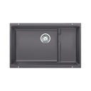 Blanco 401447 Precis Cascade Double Undermount Kitchen Sink Cinder